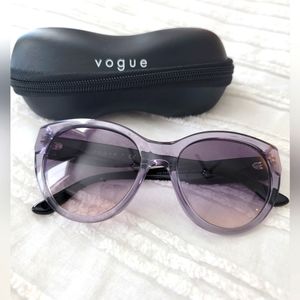 VOGUE sunglasses with original case. Prefect condition. Never worn. Lavender.